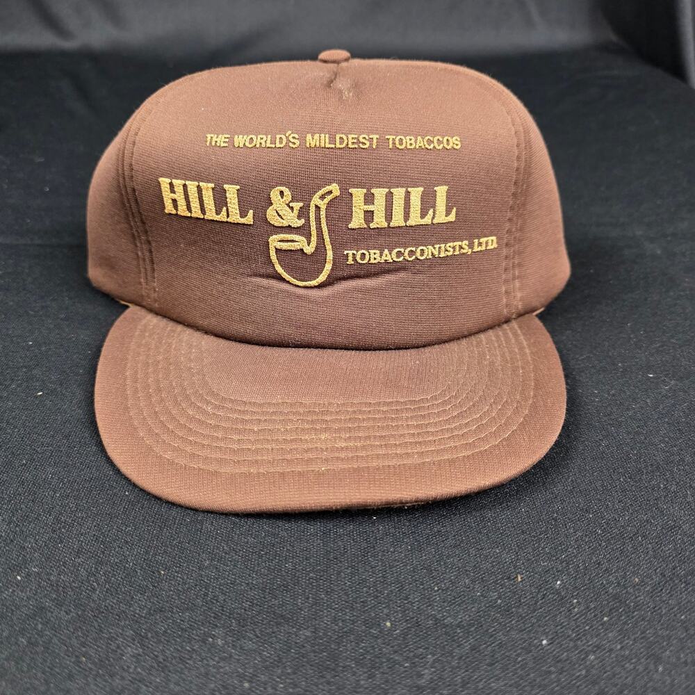 SAN SUN Hill & Hill Tobacconists Ltd Hat Men's Snapback Brown Gold Vintage